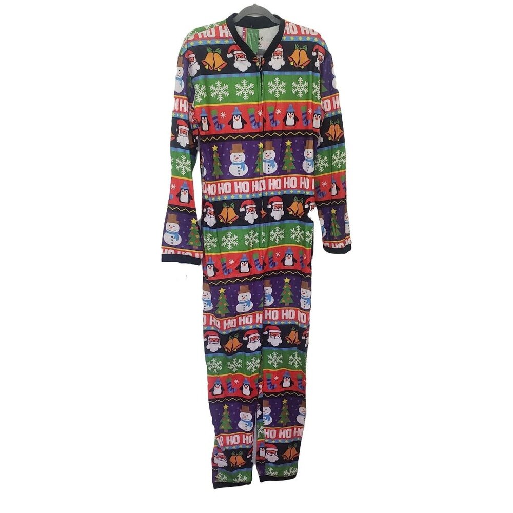 MakerWear Ugliest Christmas Sweater Pajama One Piece Unisex Size M